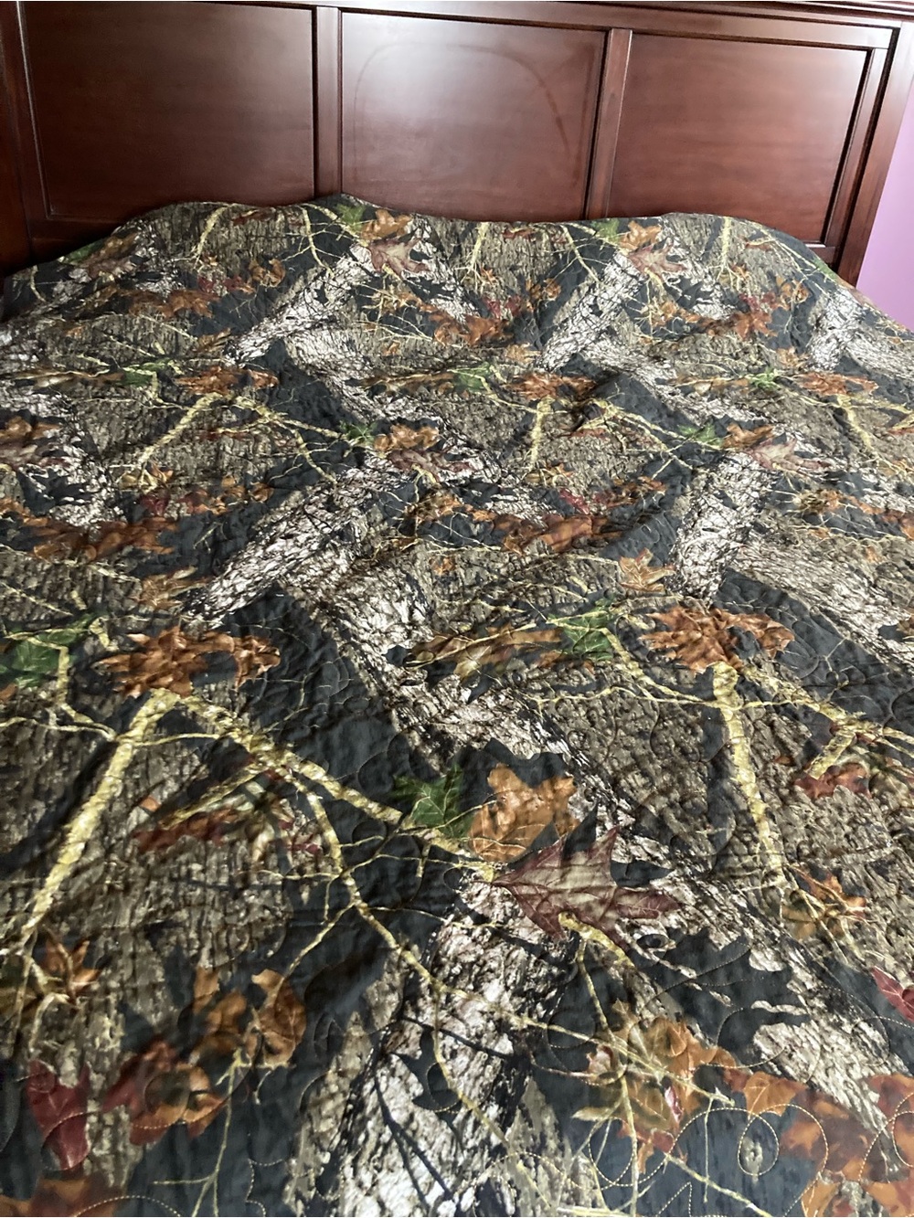 NEW hand made cotton quilt 84” x 97”